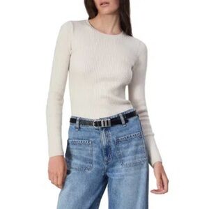 Rag & Bone Audrina Merino Wool Blend Crew Sweater